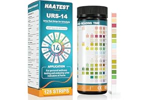 14 Parameter Urine Test Strips - 125 Count Full Panel Urinalysis Reagent Strips