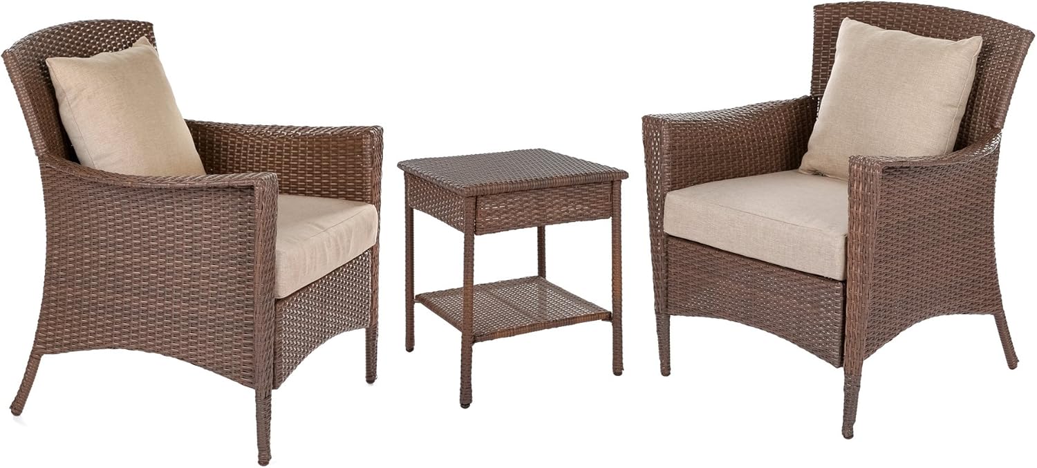 Best Patio Table Wicker Dining International Brown