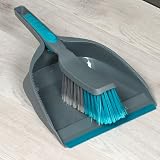 Beldray LA049254 Dustpan and Brush Set Grey Blue Ergonomic Handle view 9