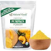 Z Natural Foods Organic Pumpkin Powder - Vegan &amp; Gluten-Free, 1 lb | USDA Organic, Whole Fruit (No Seeds), Vegan, Gluten-Free, Kosher, Naturally Sweet, For Baking, Smoothies &amp; Lattes