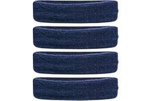 Oldhill 4-Pack Kids Sports Headbands Sweatbands by Thick Terry Cloth Cotton