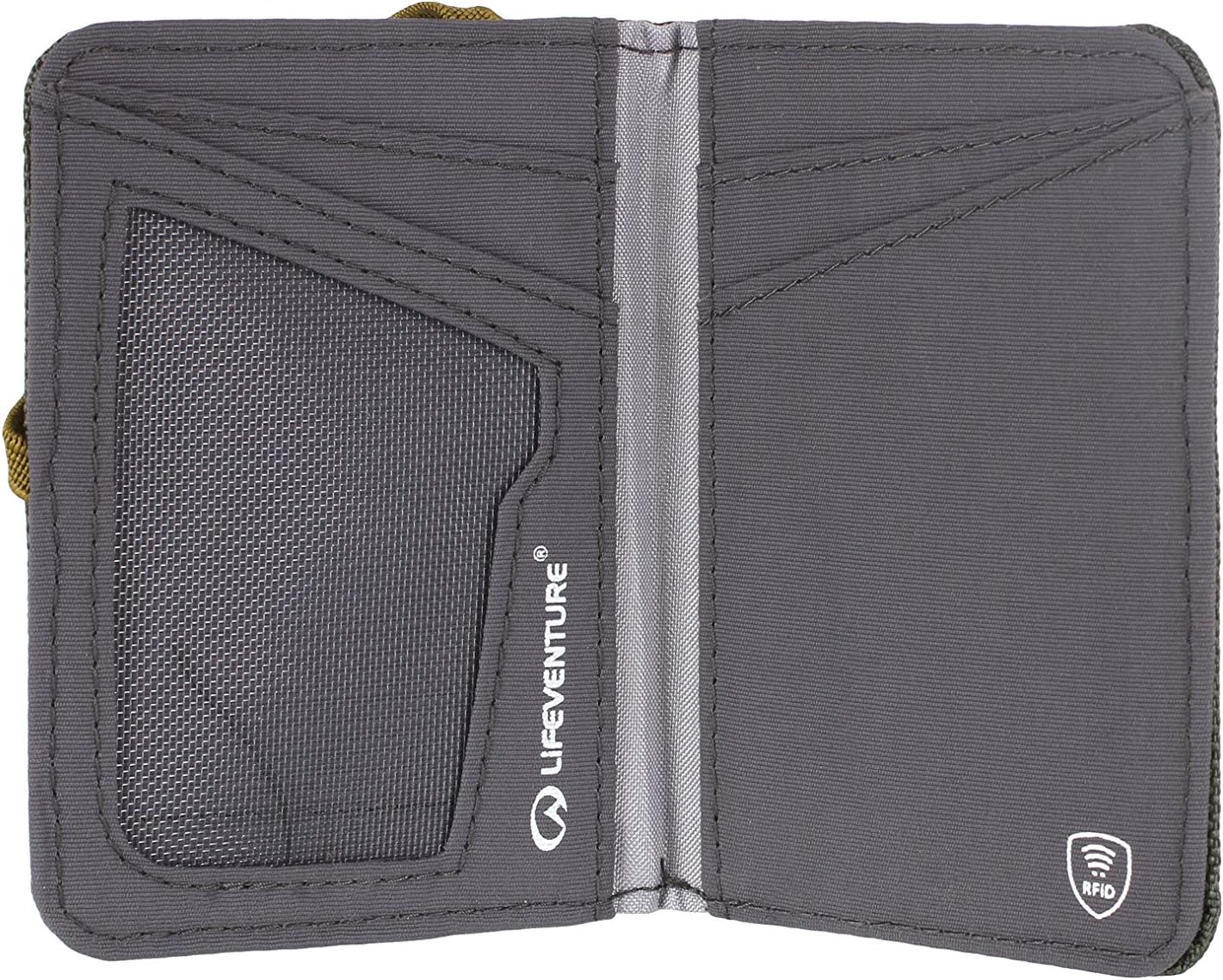 Lifeventure RFID Protected Card Wallet - Slim Wallet for Travel Eco-Friendly, Recyclable Material (Olive) - Image 4
