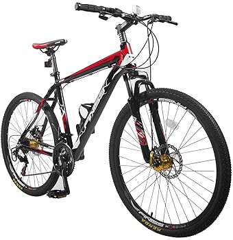 Merax Finiss 26" Aluminum 21 Speed Mountain Bike with Disc Brakes