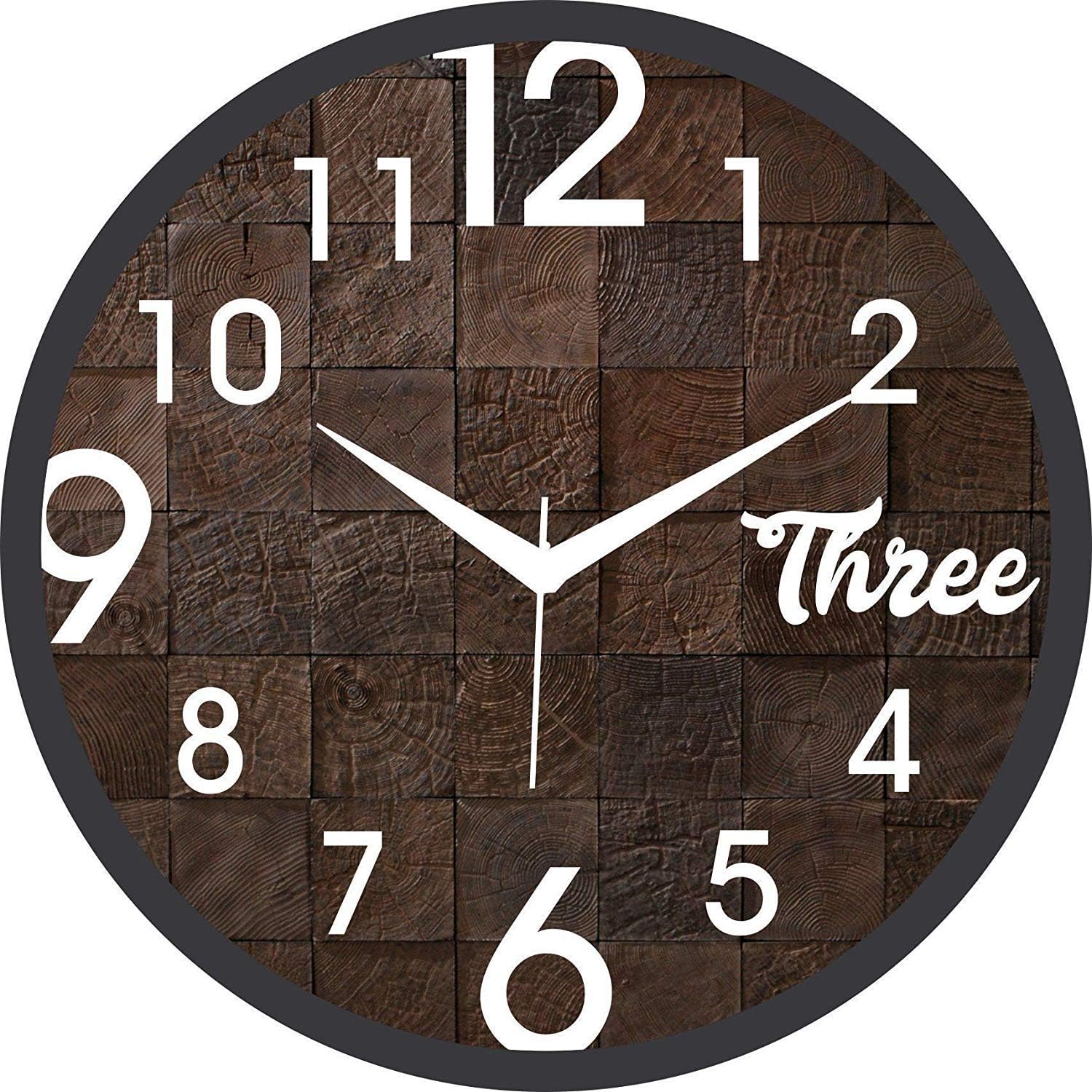 JaipurCrafts Plastic Antique Wall Clock (Multi_2 Inch X 12 Inch X 12 Inch)