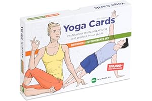 WorkoutLabs Yoga Cards I & II – Complete Set Beginners & Intermediate: Professional Study, Class Sequencing & Practice Guide · Premium Yoga Asana Flash Cards Deck with Sanskrit