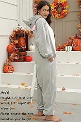 NAMHTOM Adult Rat Onesie Mouse Costume Pajamas Rat