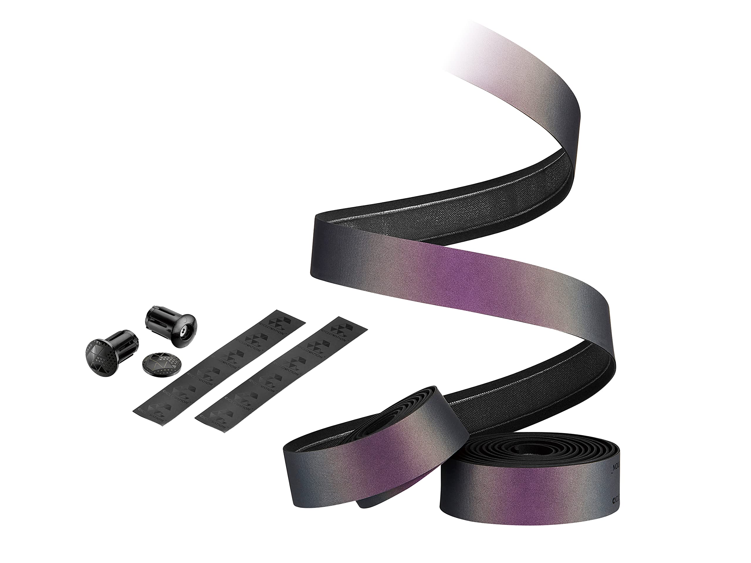 Ciclovation Bar Tape, Poly Touch_Cosmic Haze, Synthetic Leather with a Jewelled Pattern That is Attractive, Durable and Exhibits Excellent Performance in All Conditions, T.3mm/W.30mm/L.2000mm