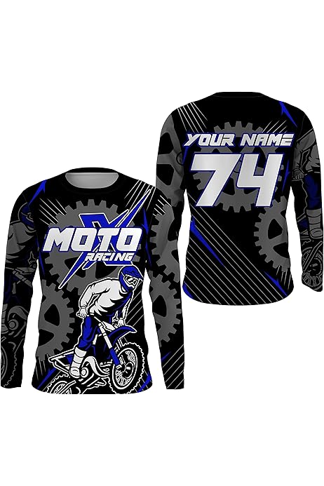 Honda Racing Shirt Custom Motocross Jersey UPF30+ No Guts No Glory