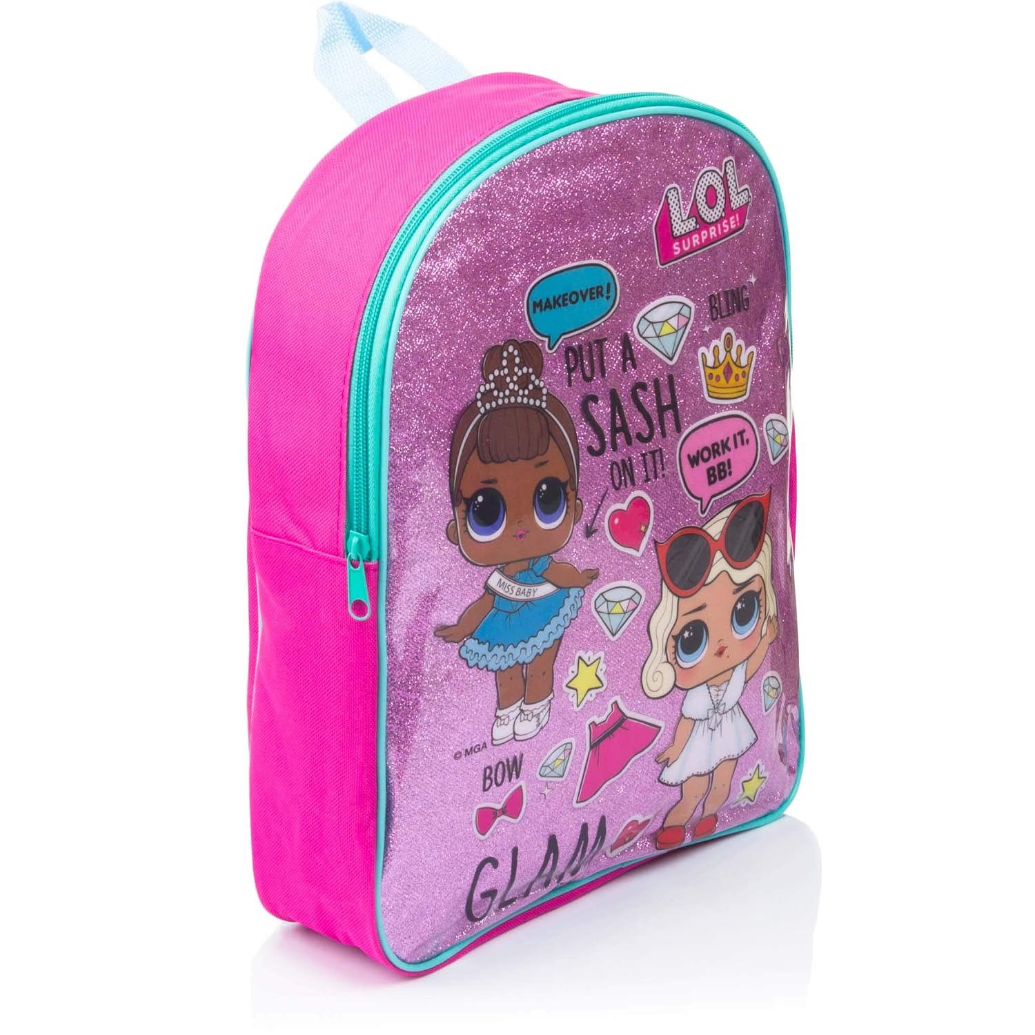 Zainetti per bambini L.O.L Zaino Zainetto Premium Asilo Glitterato  Surprise! Prodotto Originale con Licenza Ufficiale 59589 Bambina  urban-earth.co.uk