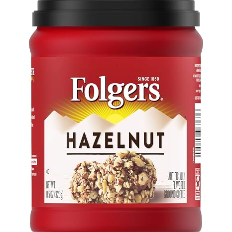Folgers flavors hazelnut ground coffee (025500067636)