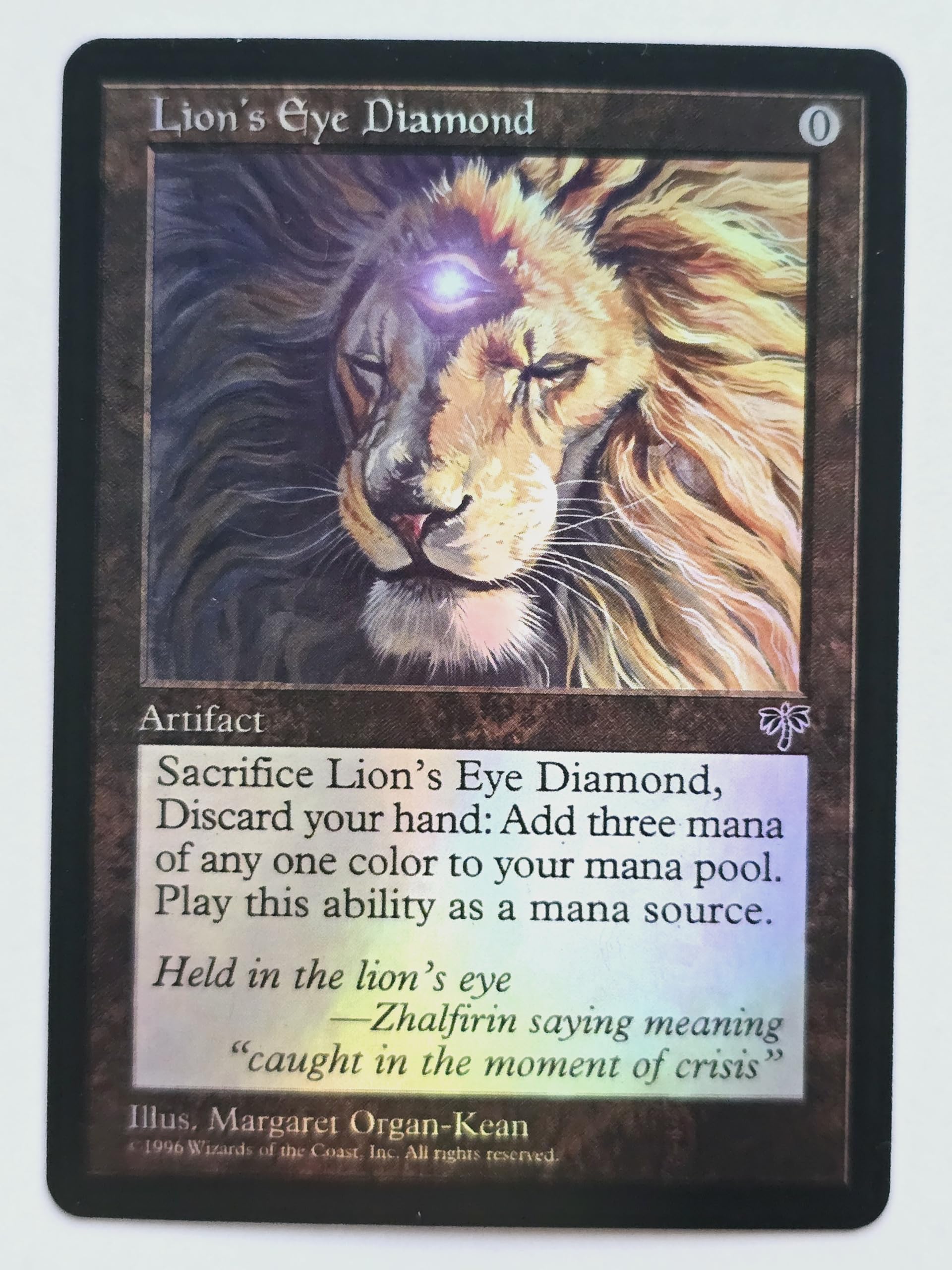 Lion's Eye Diamond #01 Foil - Alternative Custom Art Artifact MTG