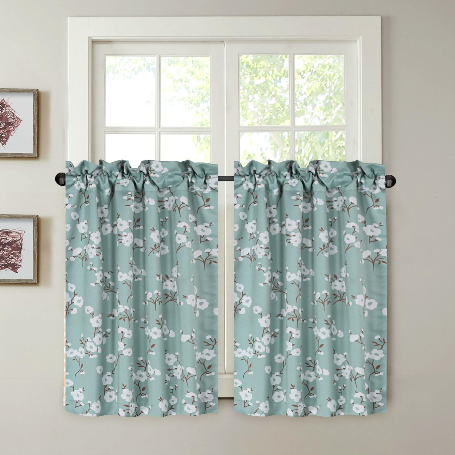 Amazon Com H Versailtex Kitchen Half Window Decorative Thermal