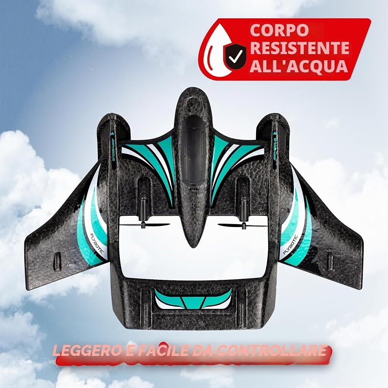 Aqua Wingz 62004498 - Aereo radiocomandato con luci LED, staccabile in acqua o terra, schiuma EPP resistente, +10 anni — foto 4 di 7