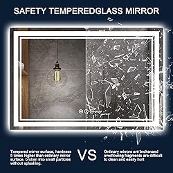ISTRIPMF 60 x 36 Inch LED Bathroom Mirror with