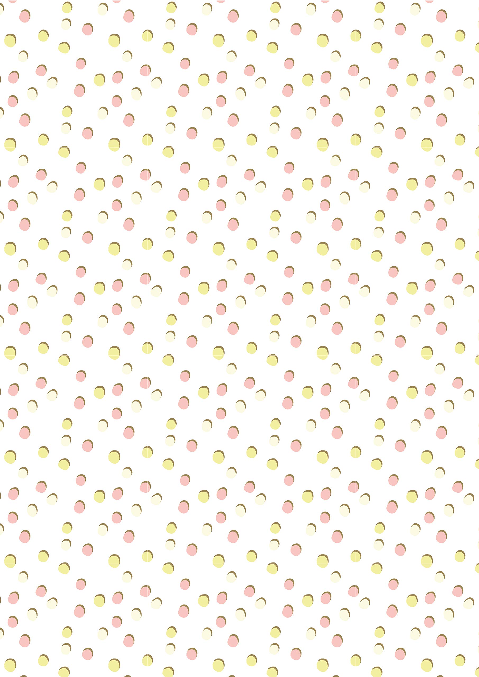Décopatch - Ref FDA846C - Multicoloured Pastel Dot Pattern Paper Pack - Each Sheet 30 x 40cm, Pack of 3 Paper Sheets - Best Used With Décopach Glue & Varnish, Multicoloured