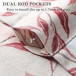 VOGOL 36 Inch Kitchen Curtains, Half Curtains 2