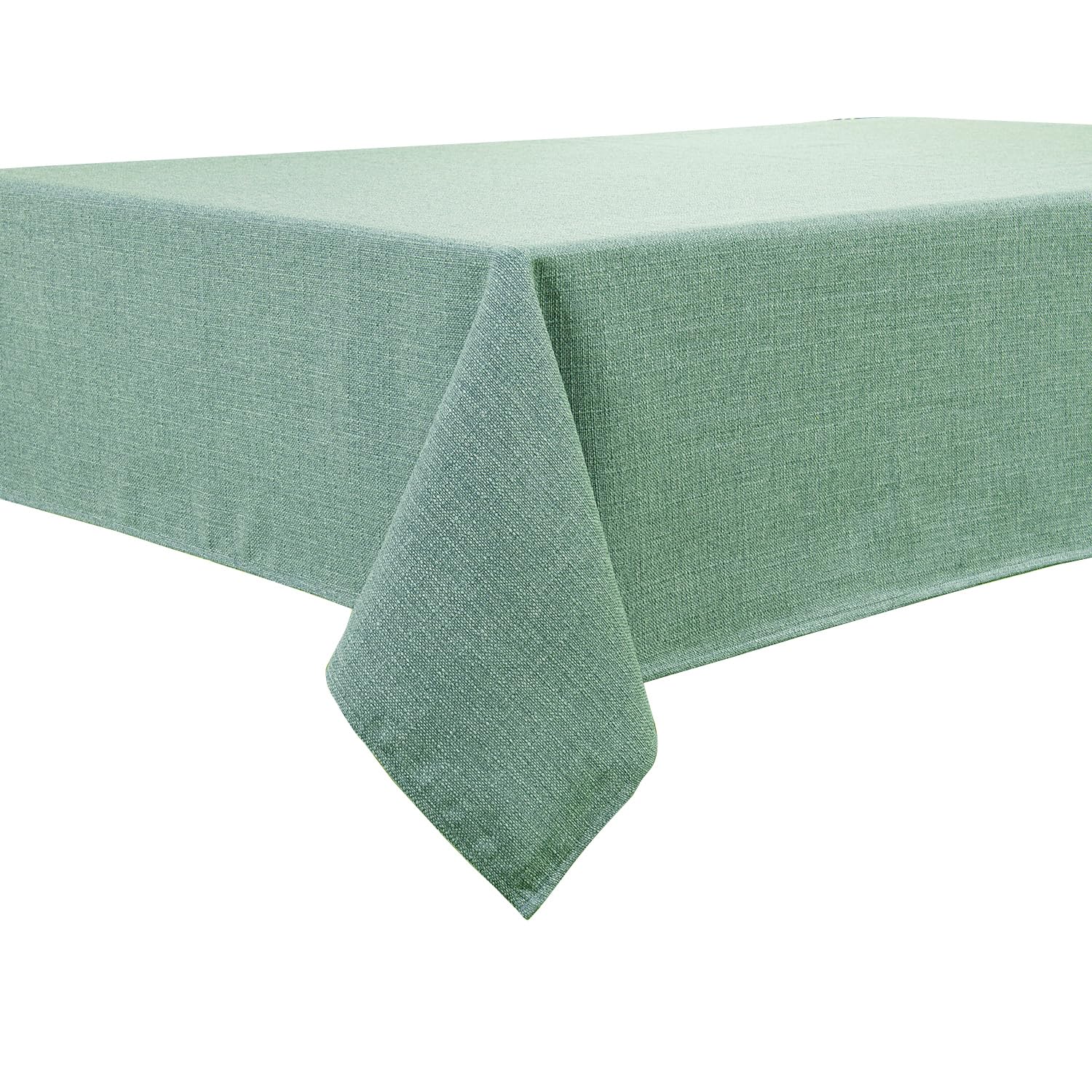 BALCONY & FALCON Rectangle Tablecloth, Wrinkle and Water Resistant Table cloth, Decorative Linen Fabric Tablecloths for Dining, Parties, Kitchen, Wedding and Outdoor Use (Light Aqua, 140x240cm) โ image 1