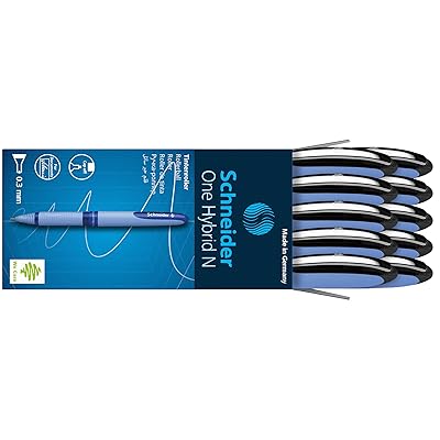 Schneider ỌKAN arabara N Rollerball Pen, 0.3mm, Dudu, Apoti ti 10 (183401)