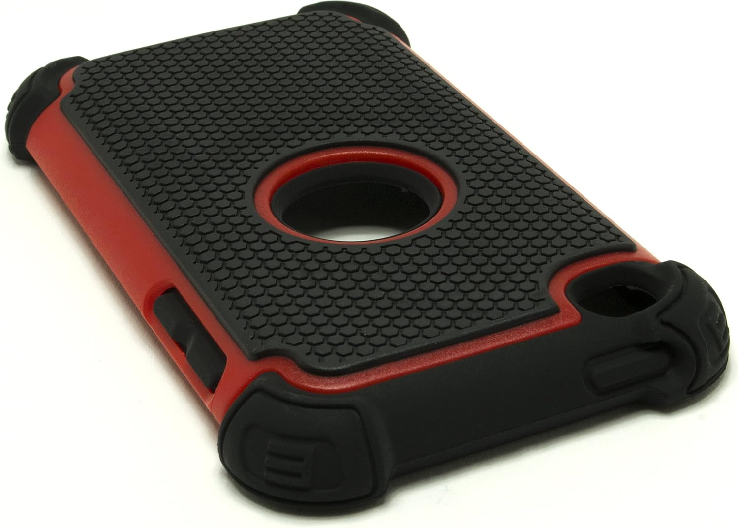 iPod Touch 4 Case, Bastex Hybrid Slim Fit Black Rubber Silicone Cover Hard Plastic Blue & Black Shock Case for Apple iPod Touch 4, 4th Generation