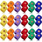 36 Pieces Sports Wristbands for Kids Colorful Baseball Wrist Sweatbands Acrylic Yarn Wrist Bands Sweat Bands for School Students Sports Basketball Birthday Party Favors Supplies, 6 Colors