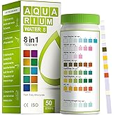 AAwipes Aquarium Ammonia Test Strips 8-in-1 |100 Strips | Quick & Accurate Water Testing for Freshwater & Saltwater Tanks -Te