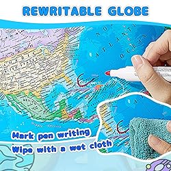 GOCHANGE 8" World Globe with Thickened Base - More