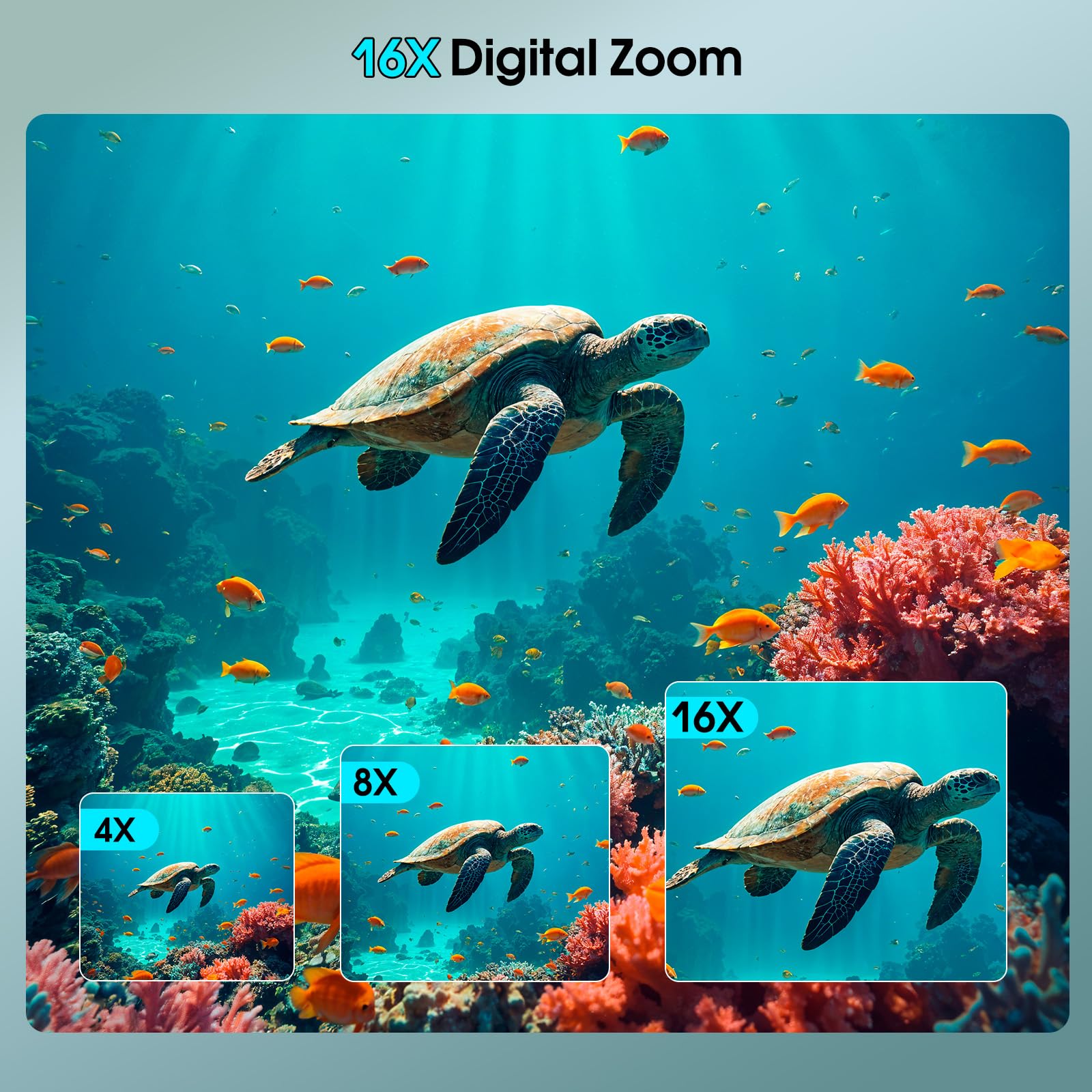 4K Underwater Camera, 64MP 16FT Waterproof Digital Camera with 32GB Card, Autofocus Floatable Waterproof Camera with IPS HD Screen, 16X Digital Zoom, Fill Light, for Snorkeling, Surfing, Swimming