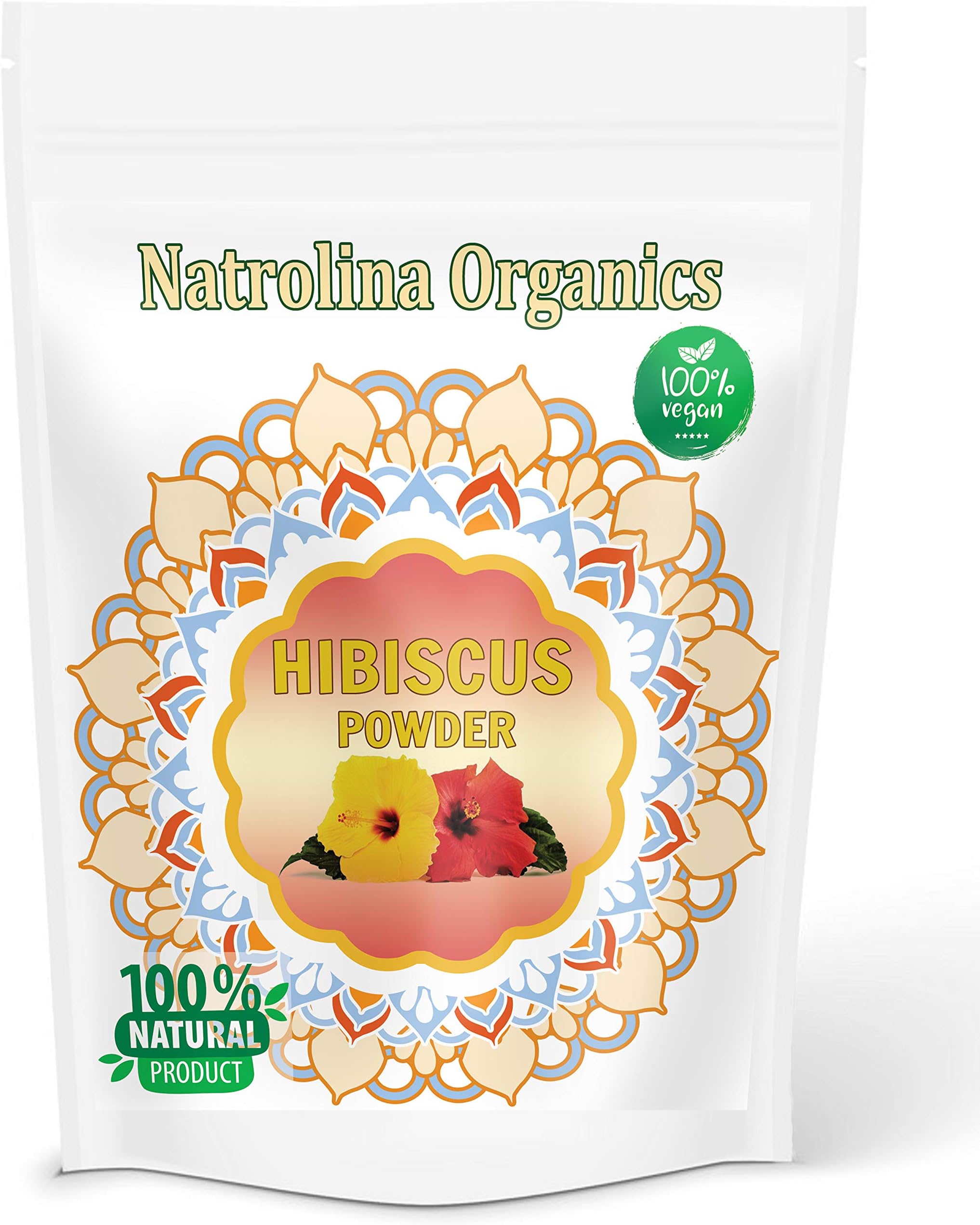 Natrolina Organics Hibiscus Powder, USDA Certified (100g)