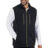 SCOTTeVEST Fleece Crest Vest for Men - 15 Hidden Pockets - Warm Wrinkle Resistant for Travel & More