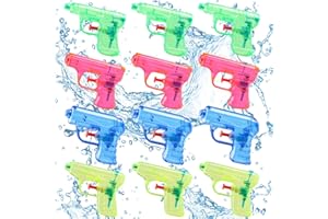 CCINEE 12 Pack Mini Water Guns Squirt Gun Toy, Water Squirter Swimming Pool Party Favors Small Water Shooter Plastic Blasters for Kids Teens Adults Summer Outdoor Games Birthday Party, 4 Colors