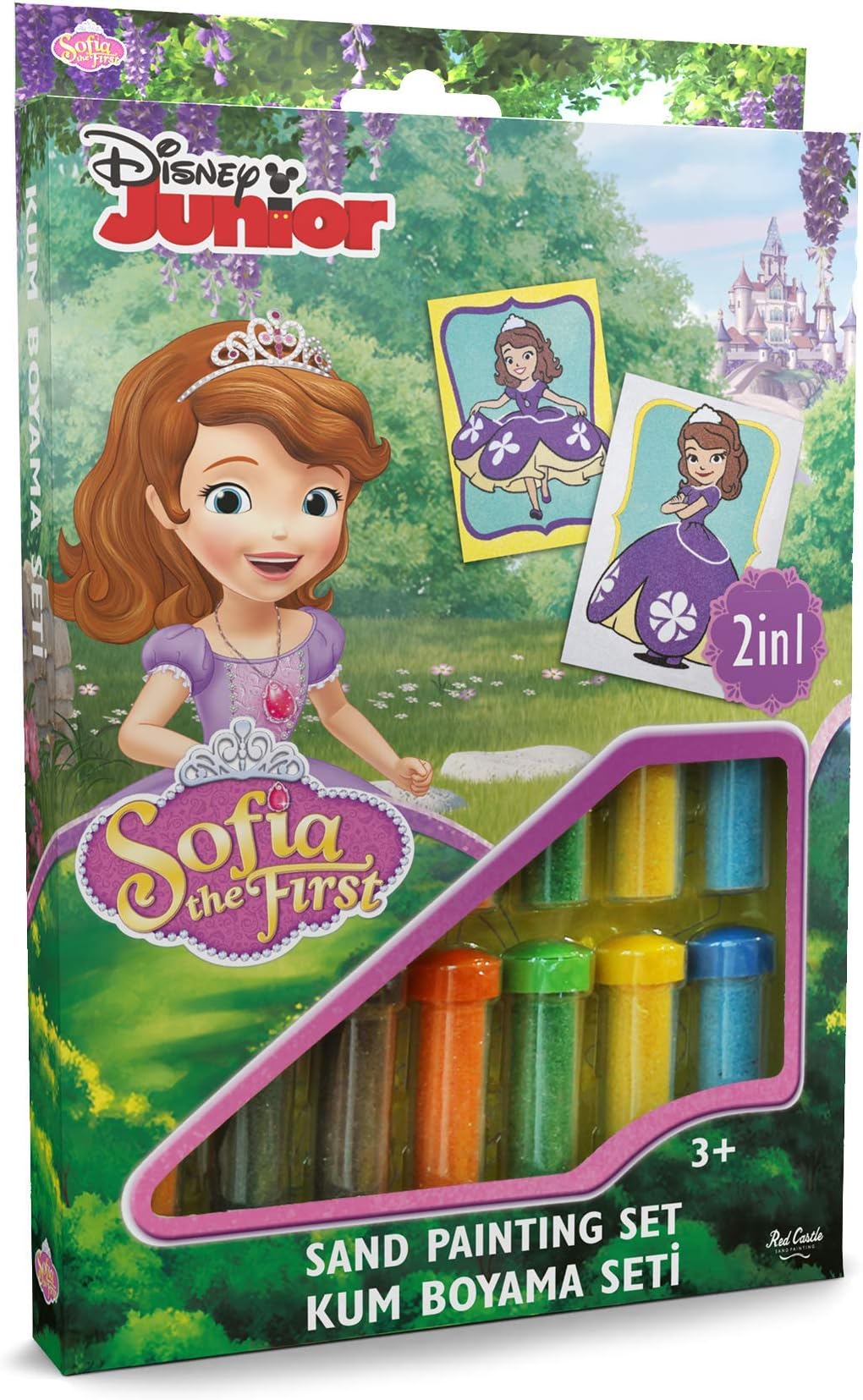 Red Castle Disney Sofia the First Sand Painting