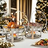WARMOUNTS Chafing Dish Buffet Set 2 Pack, 5QT Round