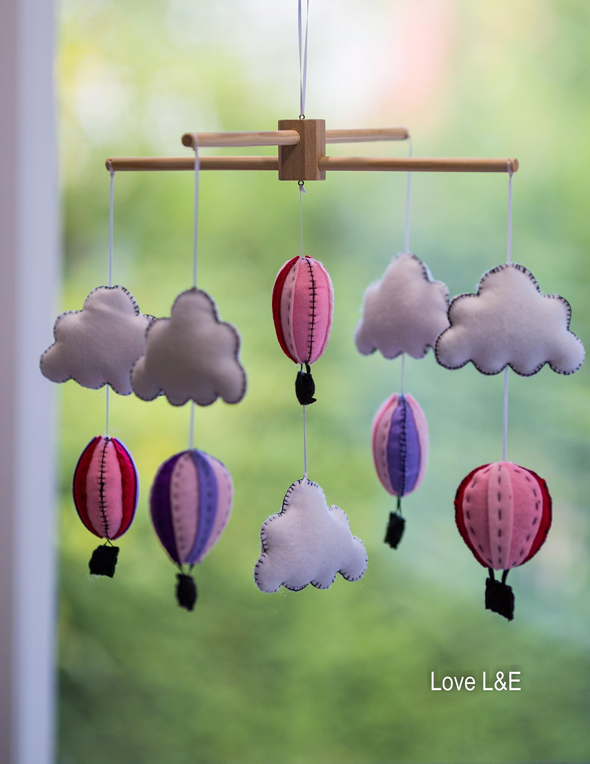 Baby mobile, Nursery mobile - Hot air balloon mobile