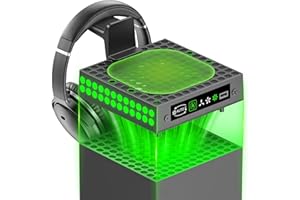 OIVO XBX Series X Cooling Fan Dust Proof with Auto Mode, for Xbox Series X Console with LED, Built-in Adjustable Fan Cooling 