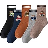 IIG 3-5 Pairs Womens Super Thick Warm Winter Crew Socks Cute Fashion Knit Cozy Socks Gifts for Women
