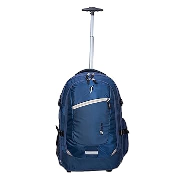 Istorm Polyester Navy Blue Trolley Bag