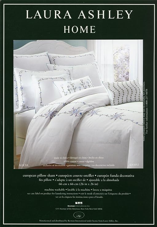 Amazon Com Laura Ashley Alicia European Sham Home Kitchen