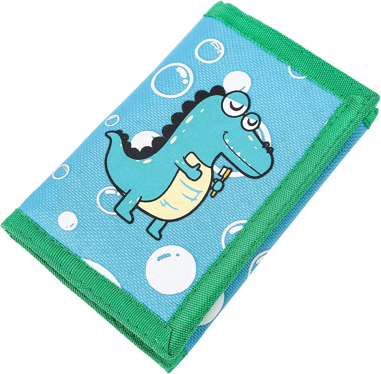 RFID Blocking Cartoon Kids Wallet - Girls & Boys Wallet with Zippered Pocket - Trifold Wallet for Kids