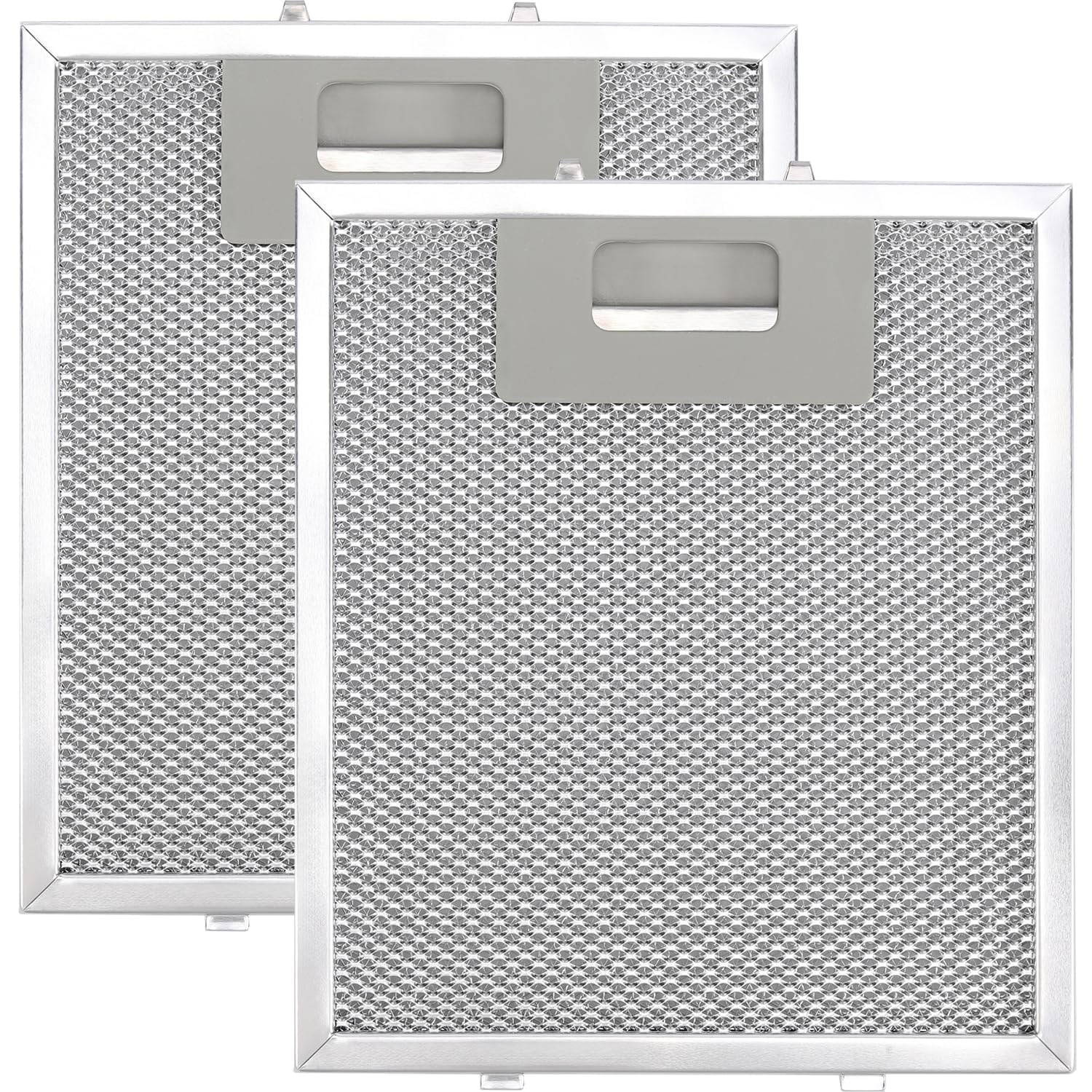 Photo 1 of W10915369 Range Hood Filter Replacement, Compatible with Whirlpool,Kitchen Aid, Jenn Air, 3-Layer Aluminum Mesh Grease Filter 8.75X7.5Inch, Huare Aluminum Range Hood Vent Filters, 2Pcs