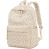 BTOOP School Backpack for Teens Large Corduroy Bookbag Lightweight 15.6 inch Laptop Bag for Girls Women Casual High School College