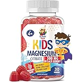 Sugar-Free Magnesium Gummies for Kids & Teens - 500mg Calm Magnesium Citrate - Chewable Magnesium Gummy Supplement for Sleep, Mood & Muscle Support - Citrato de Magnesio para Niños - 30 Days Supply