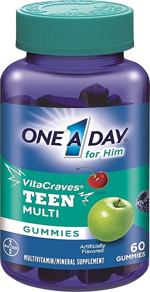 ONE A DAY VITACRAVES TEEN FOR HIM, 60 COUNT