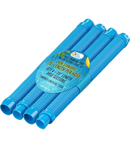 Weißer Schwimmschlauch Für Poolreiniger – Universal Kompatibel Mit Hayward PVX280PK2, Für 2-Rad & 4-Rad Reiniger, 4 Stück