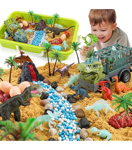 Bac Sensoriel Espace KNASON – 900g Sable Magique – 8 Planètes, Extraterrestres Lumineux – Cadeau 3-9 Ans