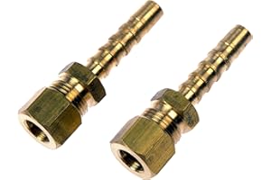Dorman 800-036 Fuel Line Adapter for 5/16 in. Steel to 5/16 in. Nylon Tubing, Pack of 2 Ready To Paint If Needed