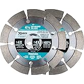 Makita E-07200 X-Lock 4-1/2" Segmented Diamond Blade for Masonry Cutting, 2/pk