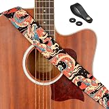 BestSounds Azure Dragon Guitar Strap 2 in 1 Strap Locks Strap Button view 1