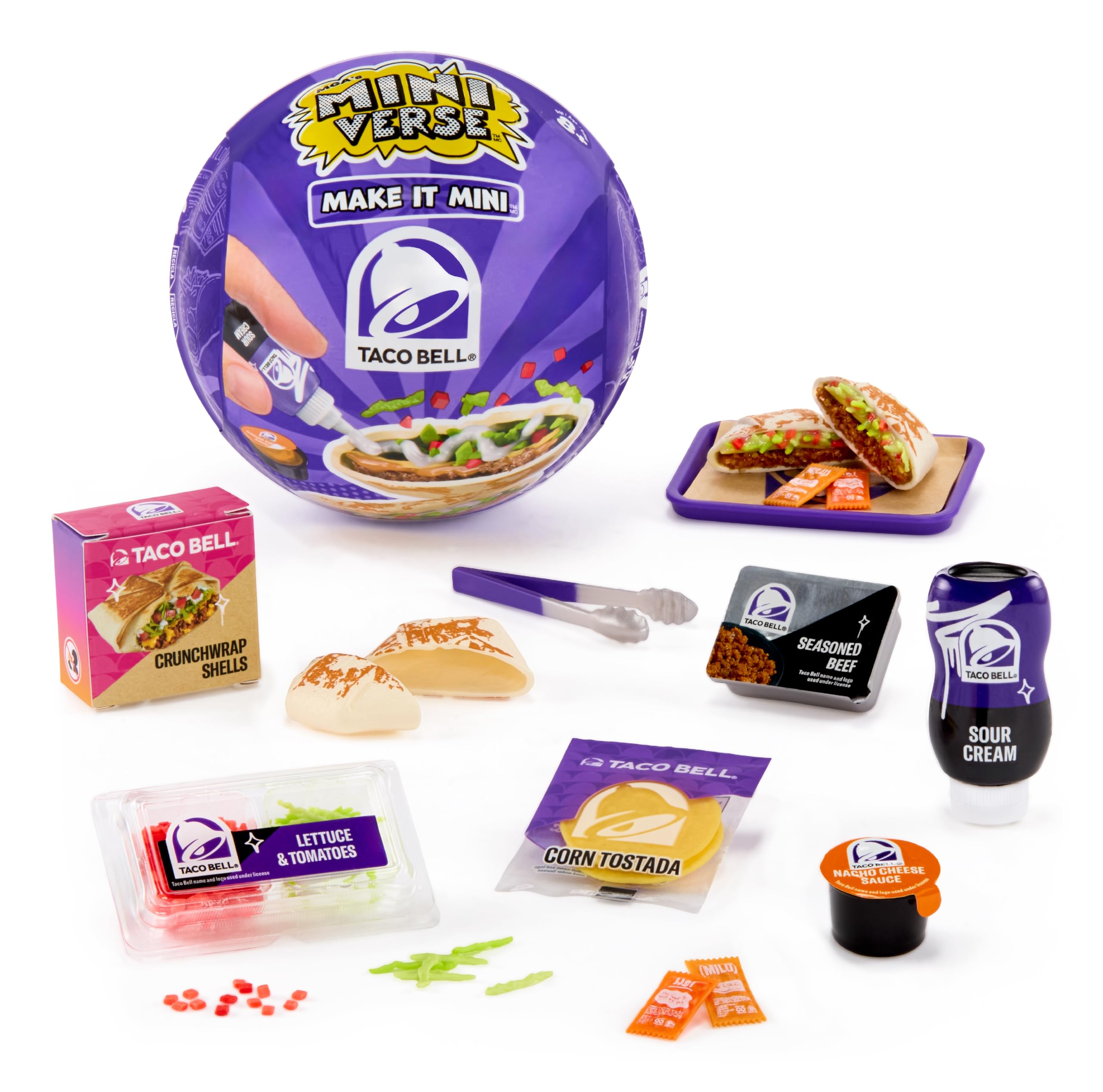 MGA's Miniverse Make It Mini Taco Bell Series 1, Mini Collectibles - Blind Pack, DIY, Resin, Replica Food, Not Edible, Collectors, 8+