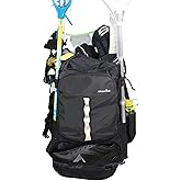Athletico Lacrosse Bag - Extra Large Backpack for Field Hockey Equipment - Two Stick Holders and Separate Cleats Compartment