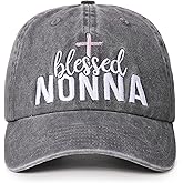 InnoBeta Nonna Gifts for Grandma, Gifts for Nonna, Blessed Adjustable Embroidered Baseball Cap on Mother's Day, Christmas, Birthday